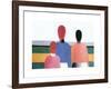 Three Female Figure, 1928/32-Kasimir Malevich-Framed Serigraph