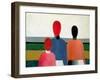 Three Female Figures, 1928-32-Kasimir Malevich-Framed Premium Giclee Print