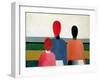 Three Female Figures, 1928-32-Kasimir Malevich-Framed Premium Giclee Print