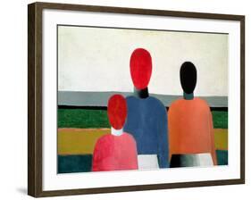 Three Female Figures, 1928-32-Kasimir Malevich-Framed Giclee Print