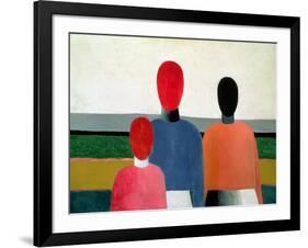 Three Female Figures, 1928-32-Kasimir Malevich-Framed Giclee Print