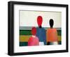 Three Female Figures, 1928-32-Kasimir Malevich-Framed Giclee Print