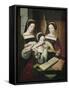 Three Female Musicians-null-Framed Stretched Canvas