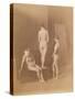 Three Female Nudes, C.1883 (B/W Photo)-Thomas Cowperthwait Eakins-Stretched Canvas