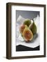 Three Figs on Paper, One Halved-Foodcollection-Framed Photographic Print