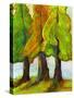 Three Fir Trees-Blenda Tyvoll-Stretched Canvas