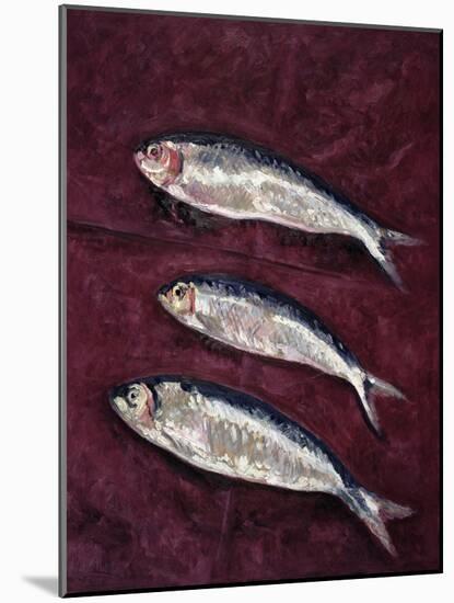 Three Fish, 1997-Peter Davidson-Mounted Giclee Print