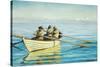 Three Fishermen in a Boat-Michael Ancher-Stretched Canvas