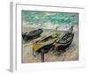 Three Fishing Boats, 1886-Claude Monet-Framed Premium Giclee Print