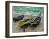 Three Fishing Boats, 1886-Claude Monet-Framed Giclee Print