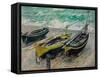 Three Fishing Boats, 1886-Claude Monet-Framed Stretched Canvas