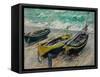 Three Fishing Boats, 1886-Claude Monet-Framed Stretched Canvas