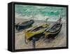 Three Fishing Boats, 1886-Claude Monet-Framed Stretched Canvas