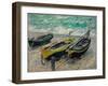 Three Fishing Boats, 1886-Claude Monet-Framed Giclee Print