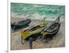 Three Fishing Boats, 1886-Claude Monet-Framed Giclee Print