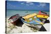 Three Fishing Boats Aruba-George Oze-Stretched Canvas