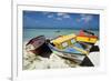 Three Fishing Boats Aruba-George Oze-Framed Photographic Print