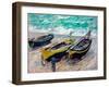 Three Fishing Boats by Claude Monet-Fine Art-Framed Photographic Print