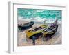 Three Fishing Boats by Claude Monet-Fine Art-Framed Photographic Print