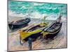 Three Fishing Boats by Claude Monet-Fine Art-Mounted Photographic Print