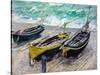Three Fishing Boats-Claude Monet-Stretched Canvas