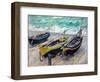 Three Fishing Boats-Claude Monet-Framed Giclee Print