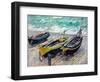 Three Fishing Boats-Claude Monet-Framed Giclee Print