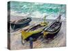 Three Fishing Boats-Claude Monet-Stretched Canvas