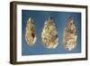Three Flint Tools-Paleolithic-Framed Giclee Print