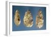 Three Flint Tools-Paleolithic-Framed Giclee Print