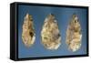 Three Flint Tools-Paleolithic-Framed Stretched Canvas