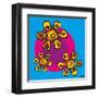 Three Flowers-Yaro-Framed Art Print