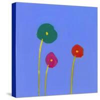 Three flowers-Marie Bertrand-Stretched Canvas