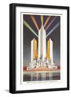 Three Fluted Towers, Chicago World's Fair-null-Framed Art Print