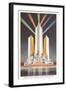 Three Fluted Towers, Chicago World's Fair-null-Framed Art Print