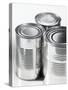 Three Food Tins Without Labels-Colin Erricson-Stretched Canvas