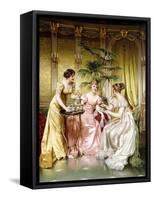 Three for Tea-Joseph Frederic Soulacroix-Framed Stretched Canvas