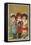 Three French Girls with Dolls-null-Framed Stretched Canvas