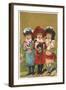 Three French Girls with Dolls-null-Framed Art Print