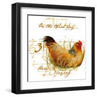 Three French Hens-Janice Gaynor-Framed Art Print