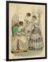 Three French Ladies in Crinolines-L Beclier-Framed Art Print