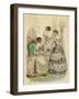 Three French Ladies in Crinolines-L Beclier-Framed Art Print