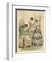 Three French Ladies in Crinolines-L Beclier-Framed Art Print