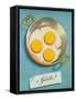 Three Fried Eggs, Guete-null-Framed Stretched Canvas