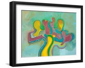 Three Friends Re-Unite after a Long Time, 2009-Jan Groneberg-Framed Giclee Print