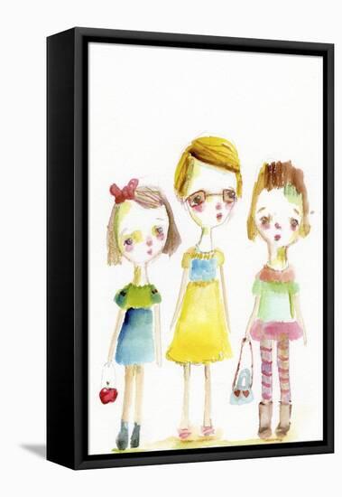 Three Friends-Mindy Lacefield-Framed Stretched Canvas