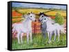 Three Frisky Horses, 2002-Joan Thewsey-Framed Stretched Canvas