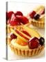 Three Fruit Tartlets-Joff Lee-Stretched Canvas