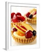 Three Fruit Tartlets-Joff Lee-Framed Photographic Print