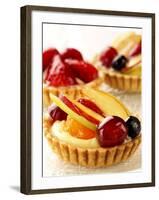 Three Fruit Tartlets-Joff Lee-Framed Photographic Print